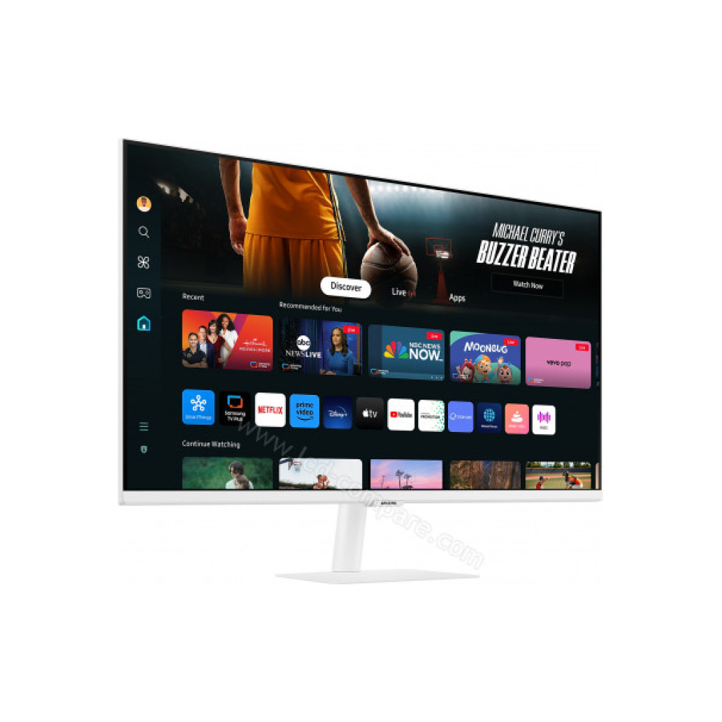 Monitor Samsung 80 cm (31,5") S32DM703UU 3840x2160 Smart TV Tizen VA 4ms 2xHDMI USB-C 65W 2xUSB2.0 Zvočniki 2x5W  NTSC72% BT WiFi HDR10 OdysseyM7 bela