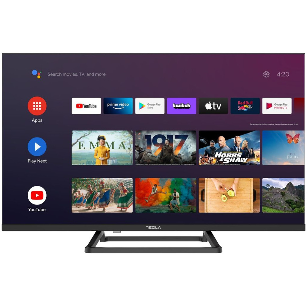 TV sprejemnik Tesla 24,0" 61 cm 24E632BHS 1366x768 LED SMART Android 3xHDMI 2xUSB BT WiFi 60Hz