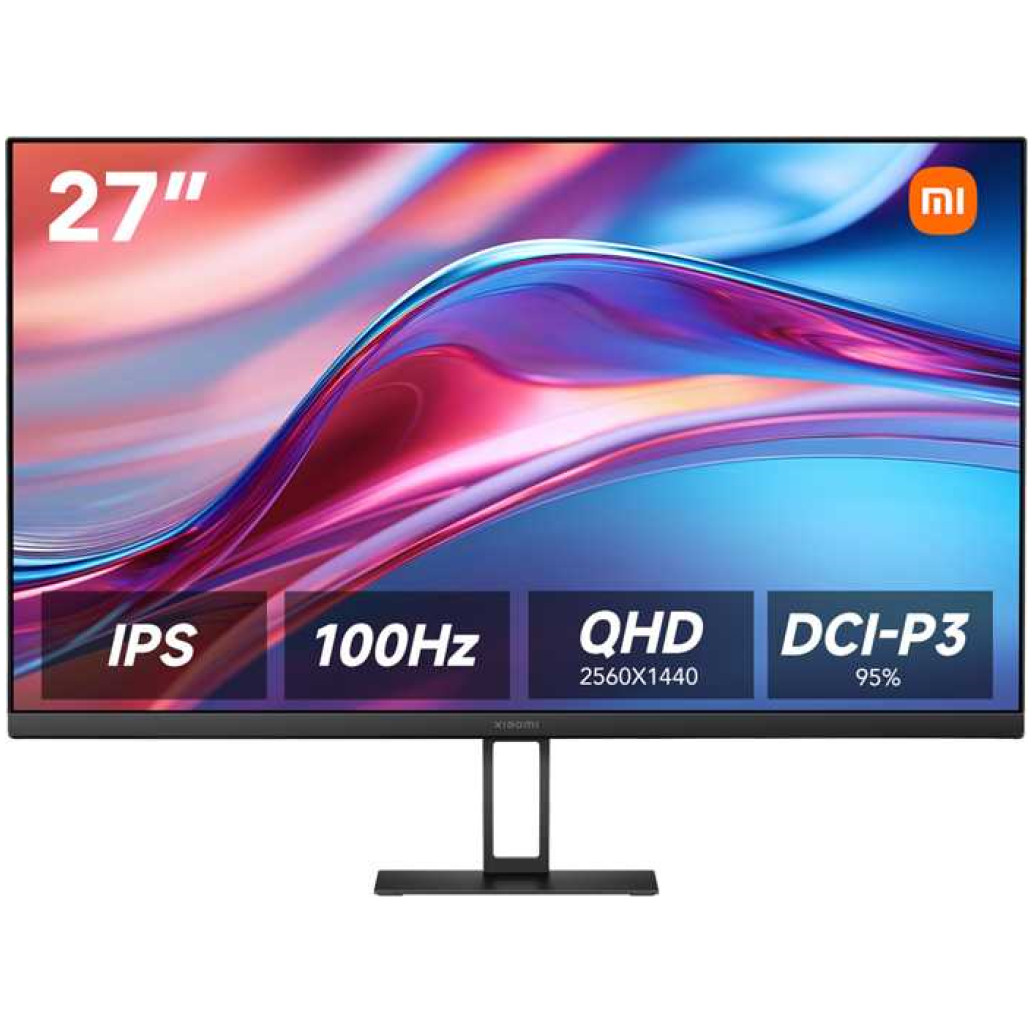 Monitor Xiaomi 68,6 cm (27,0") A27Qi 2560x1440 100Hz IPS 6ms HDMI DisplayPort  DCI-P3-95%
