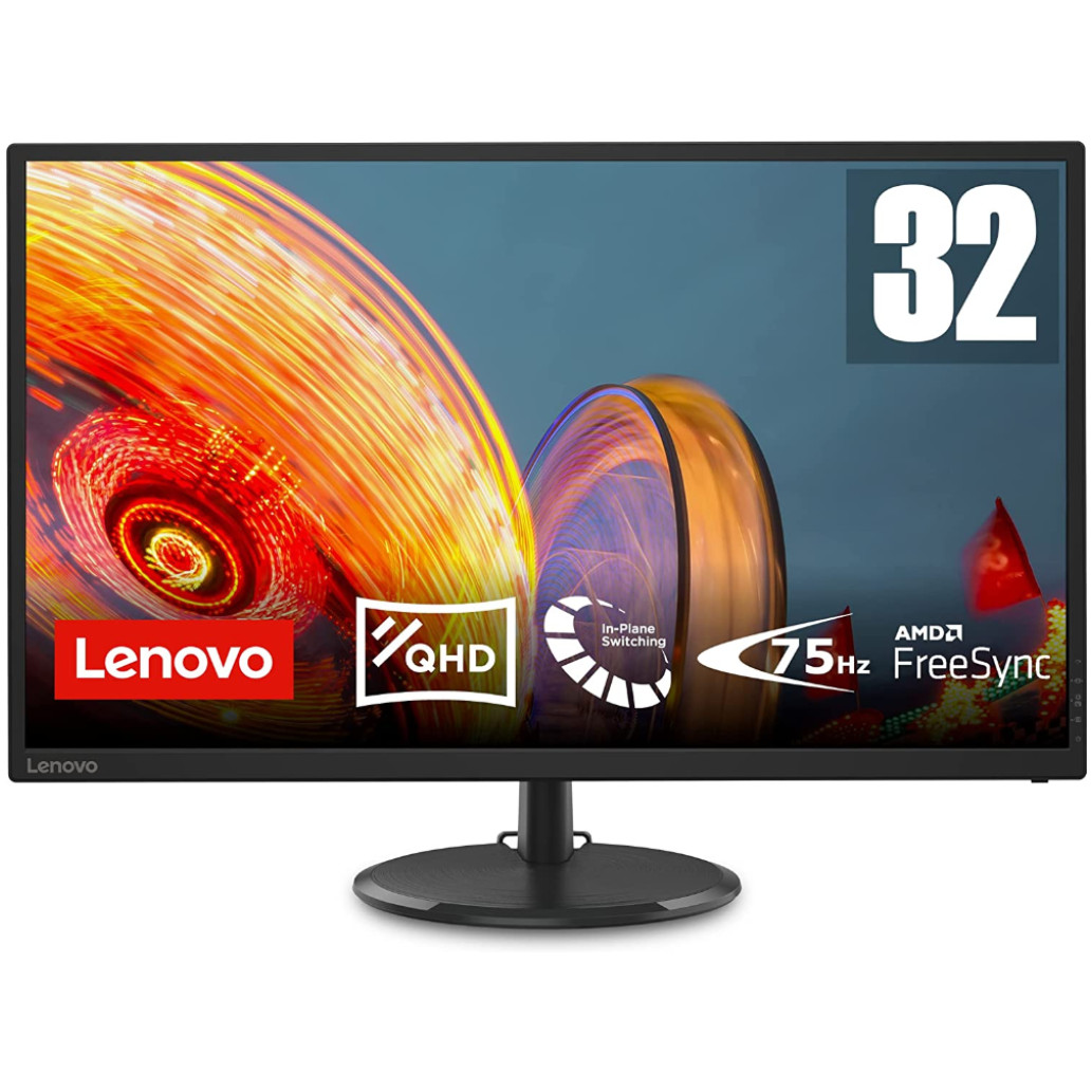 Monitor Lenovo 81,0 cm (31,5") D32Q-20 2560x1440 75Hz 4ms IPS HDMI DisplayPort NTSC72% FreeSync