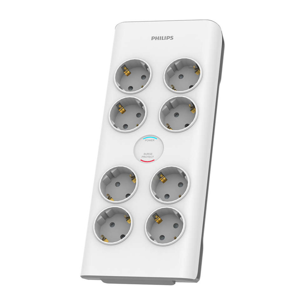 Razdelilec Philips 2,00m 8x230V prenapetostna zaščita (SPN7080WA/58)