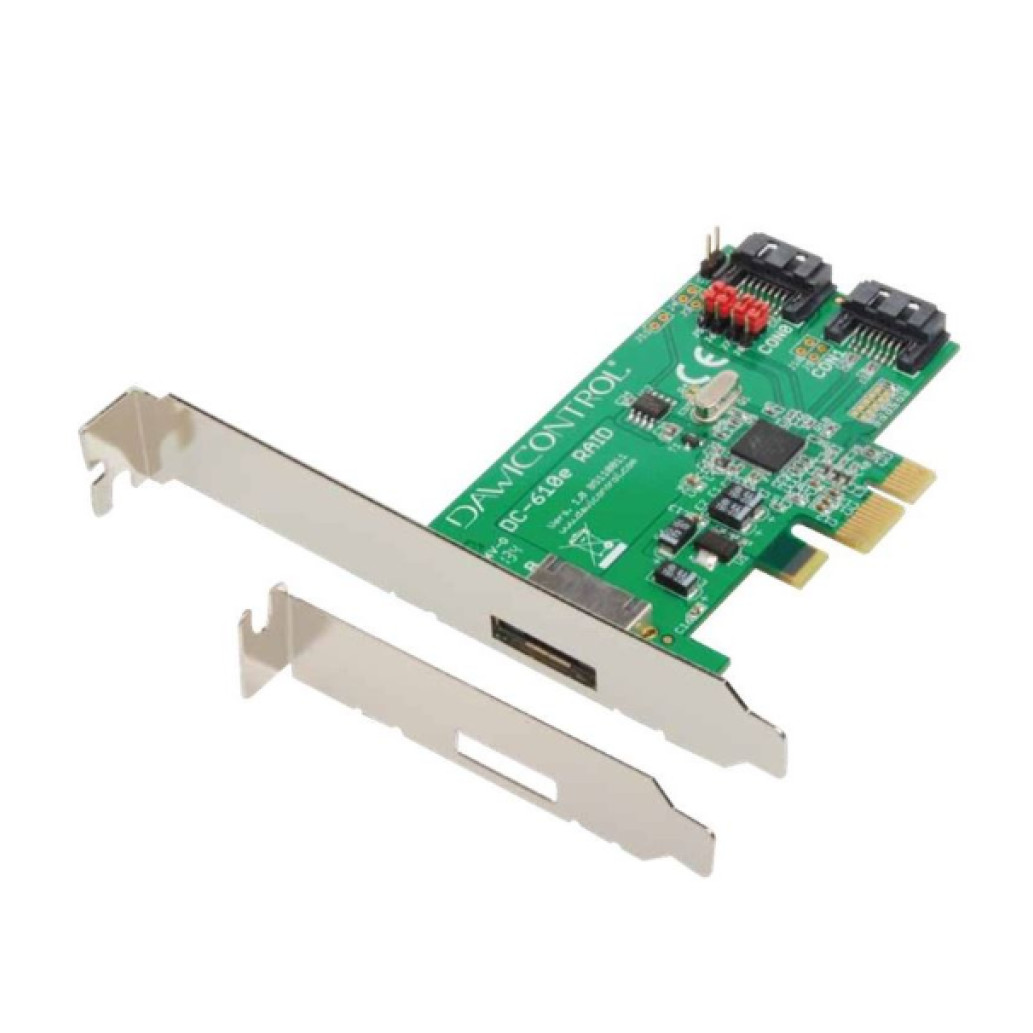 Kontroler PCI-Express => 2x SATA3 (6Gb/s) Dawicontrol DC-610E Raid 0,1 - Blister