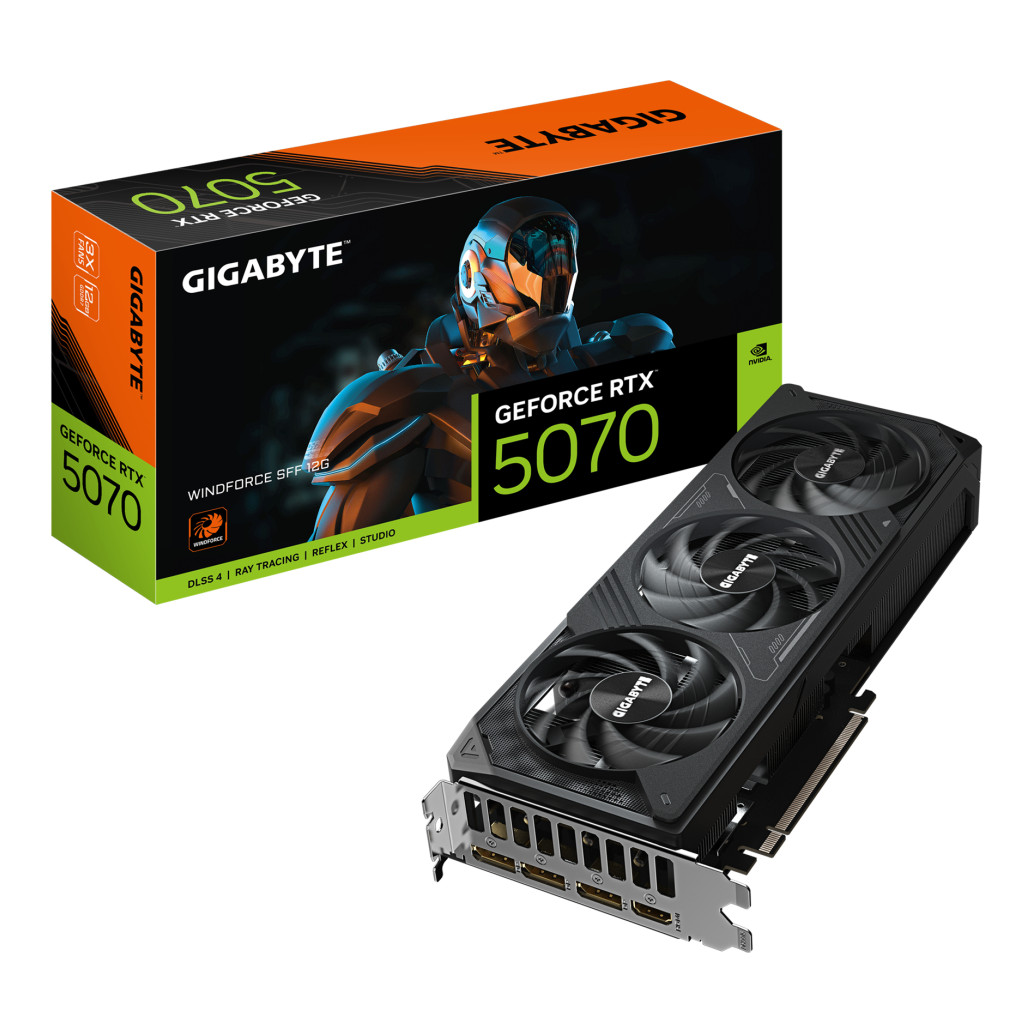 Grafična kartica nVidia RTX5070 GigaByte WINDFORCE - 12GB GDDR7 (GV-N5070WF3-12GD)