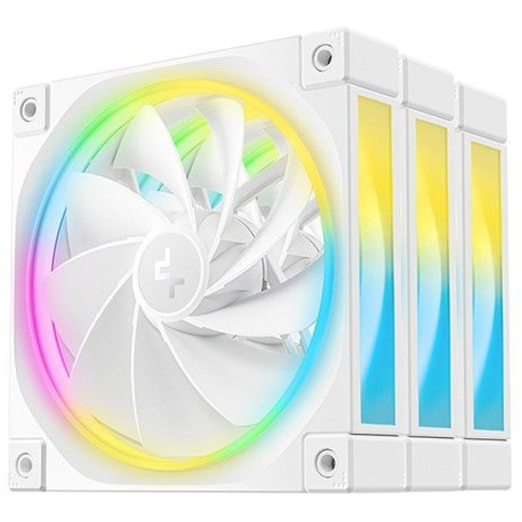 Ventilator Deepcool FL12R 120mm bela RGB (3 pack)