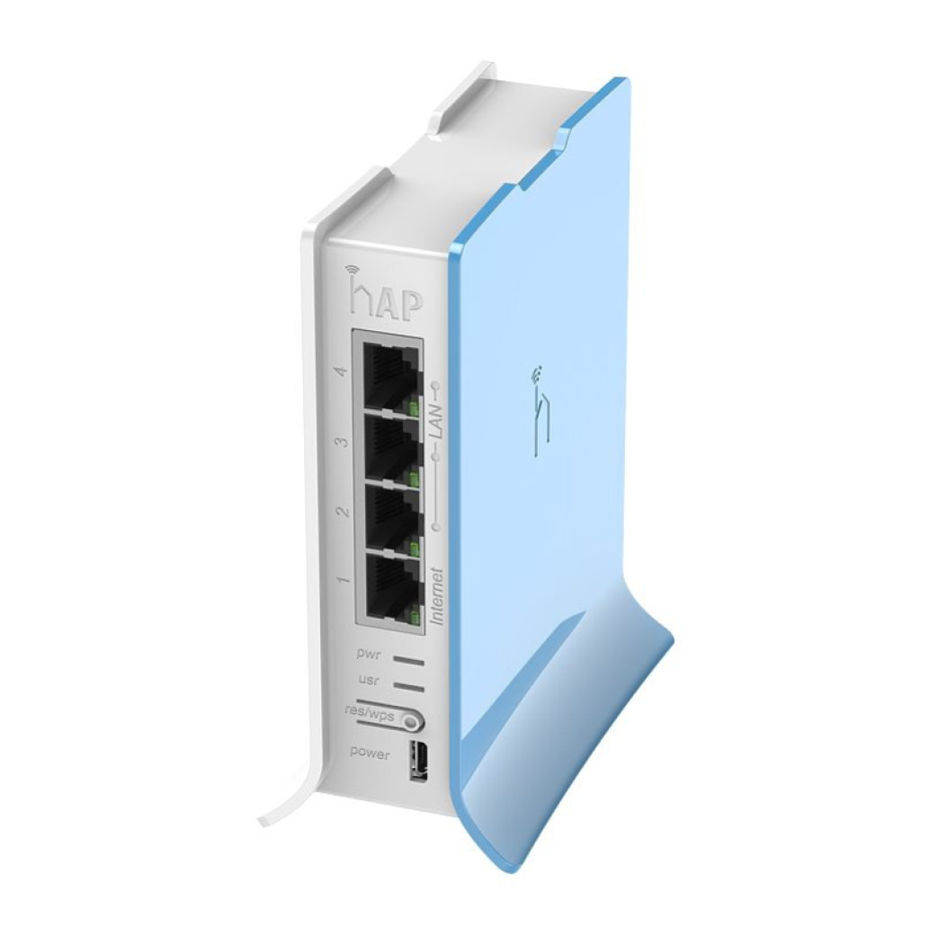 Usmerjevalnik brezžični Mikrotik WiFi4 802.11n N300 300Mbit/s 4xLAN 1x notranja antena (RB941-2ND-TC)