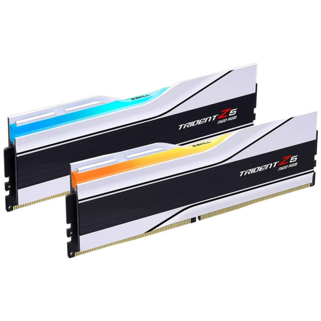 DDR5 48GB 6400MHz CL32 KIT (2x24GB) G.Skill RGB Trident Z5 Neo EXPO 1,35V bela (F5-6400J3239F24GX2-TZ5NRW)