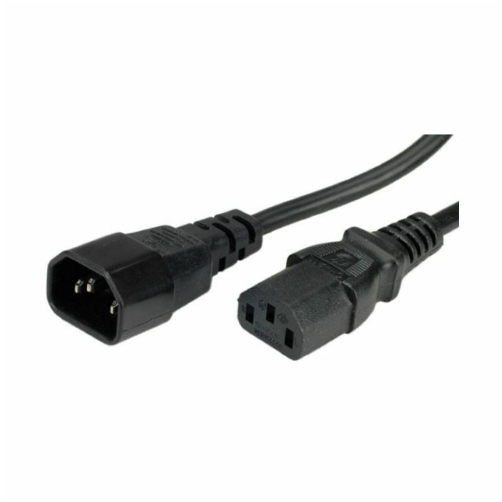KABEL NAPAJALNI 220V podaljšek 3,00m C13 - C14 Value (19.99.1530-50)
