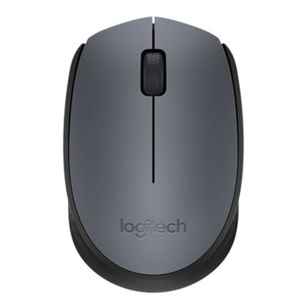 Miš Logitech brezžična optična za notesnike M170 siva (910-004642)