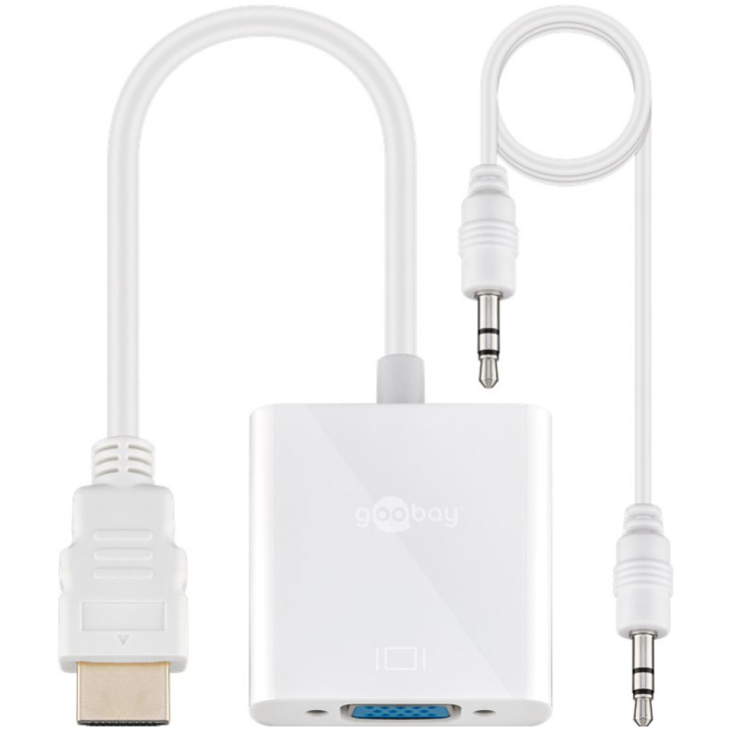 Adapter HDMI (m) => VGA (ž) 15cm Goobay (51758)