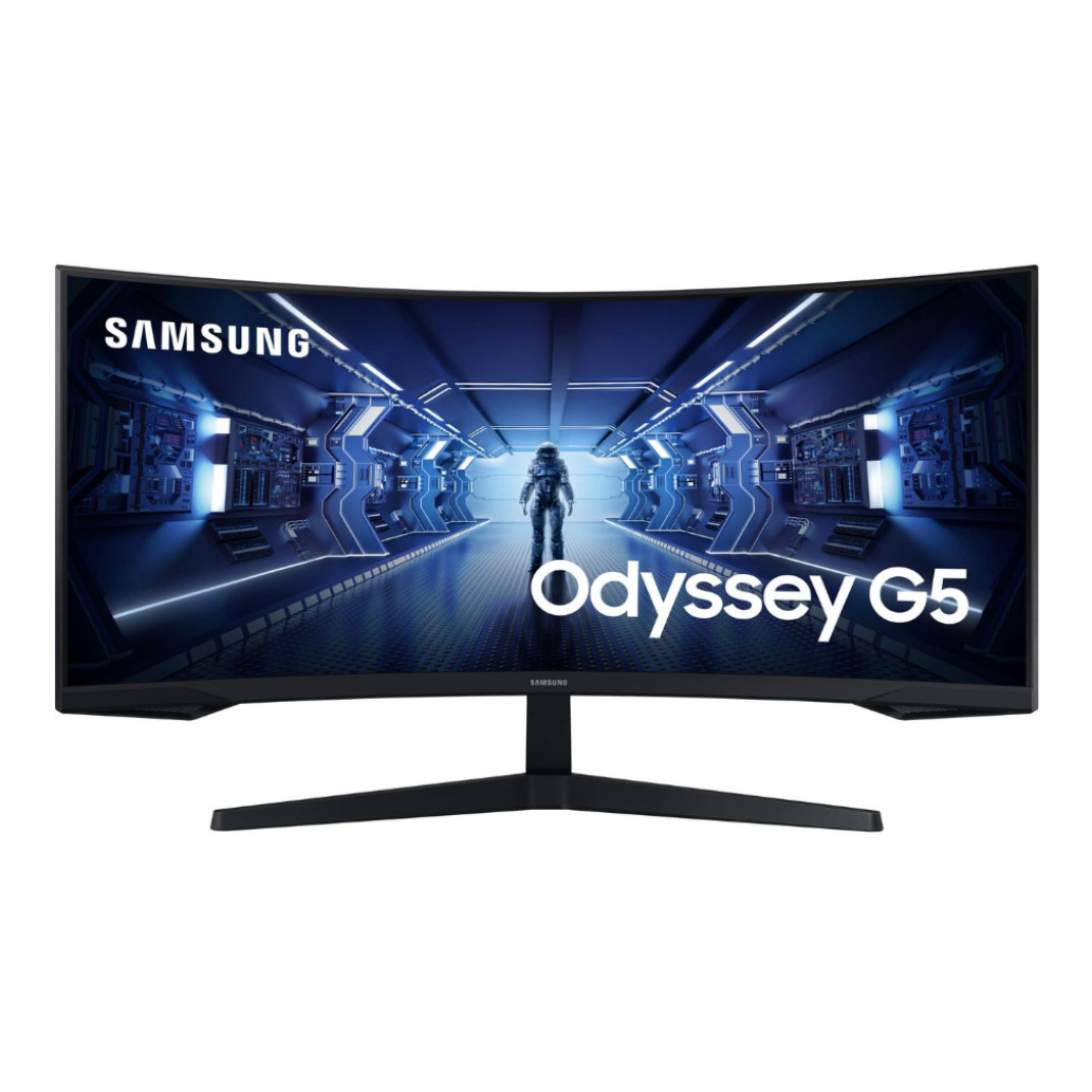 Monitor Samsung 86,4 cm (34,0") C34G55TWWP 3440x1440 Curved Gaming 165Hz VA 1ms HDMI DisplayPort  FreeSync Premium HDR10 OdysseyG5