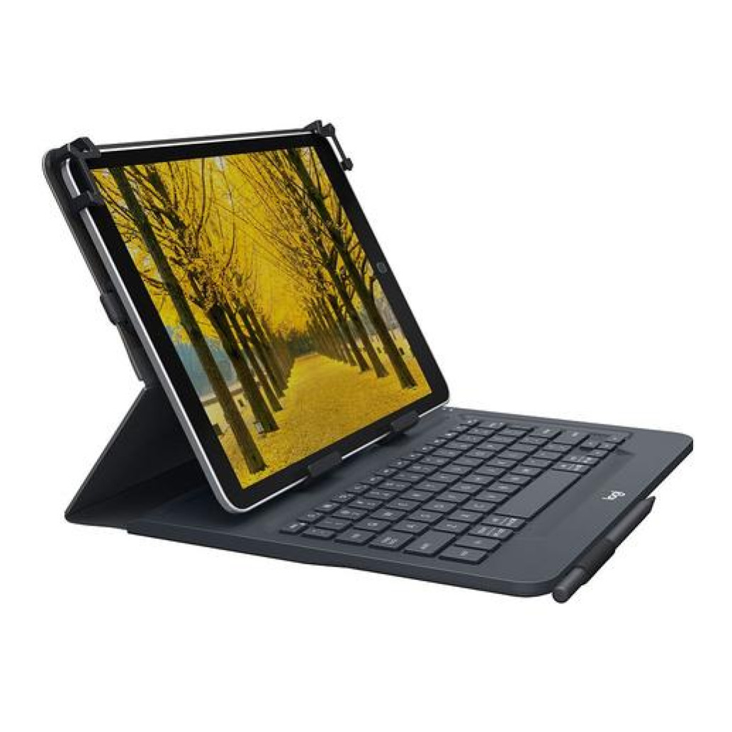 Ovitek za tablični računalnik 25,4cm (9"/10,1") Tipkovnica BT Logitech Universal Folio za 9-10" tablice črna SLO gravura
