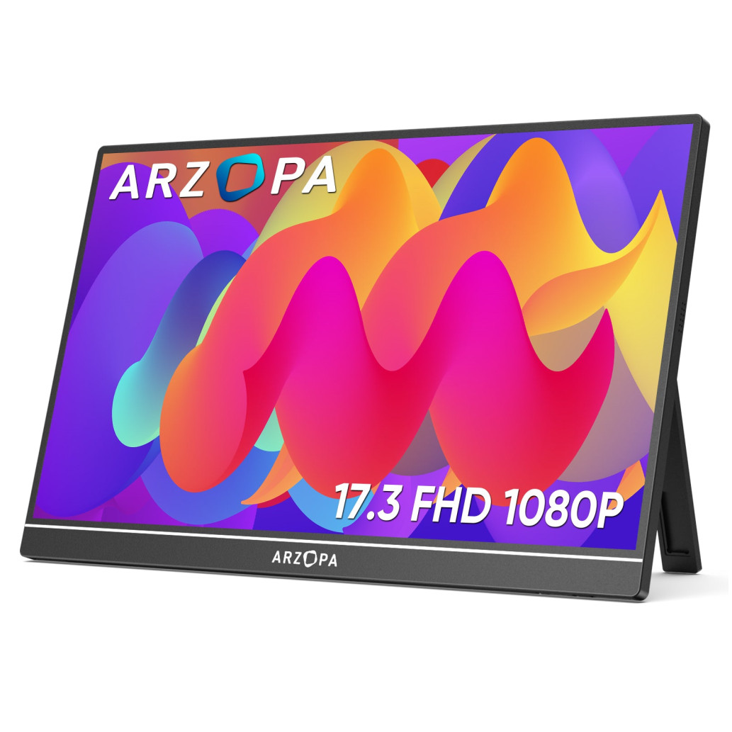 Prenosni monitor Arzopa 43,9 cm (17,3") A1 M 1920x1080 IPS 5ms HDMI-Mini USB-C Zvočniki NTSC72% 6800K
