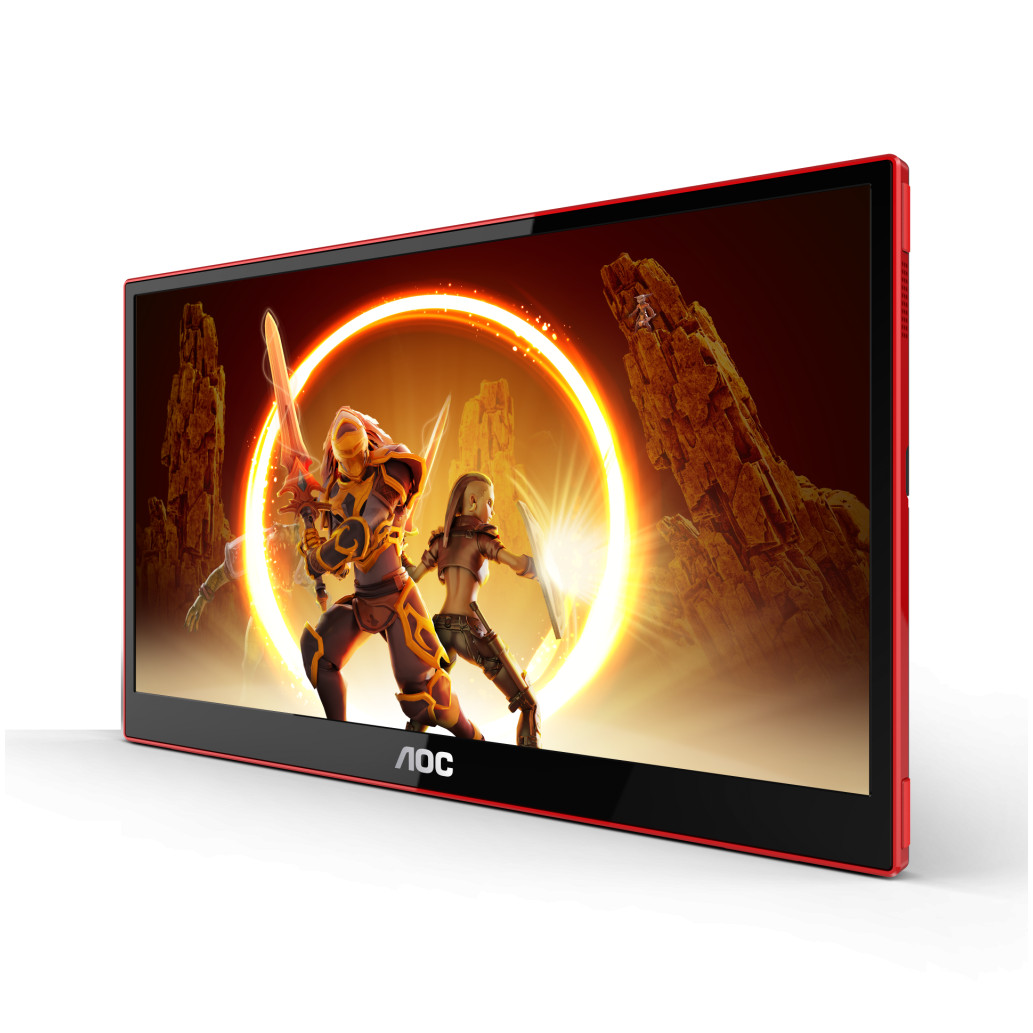 Gaming AOC 39,6 cm (15,6") 16G3 1920x1080  144Hz IPS 4ms HDMI Micro-HDMI USB-C Zvočniki  3H sRGB100% FreeSync