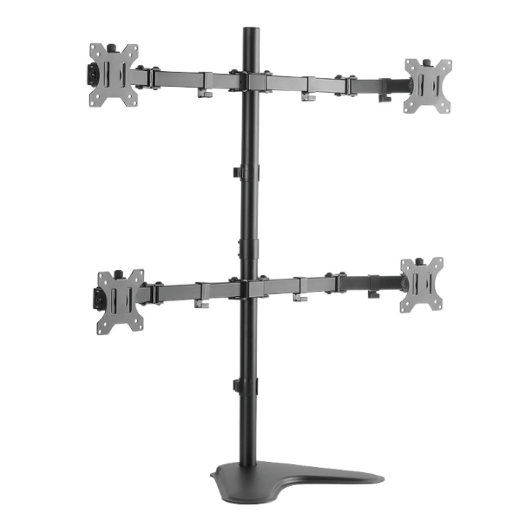 Nosilec za LCD 4x monitor 33 - 82 cm (13"-32") do 8kg/roka nagibni gor/dol/levo/desno LogiLink (BP0046) EOLS-P