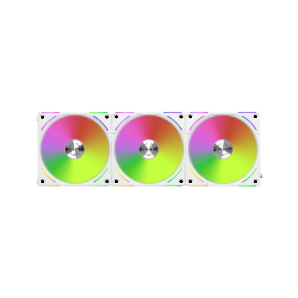 Ventilator Lian-Li UNI FAN AL120 V2 120mm, bela RGB (3 pack + kontroler)