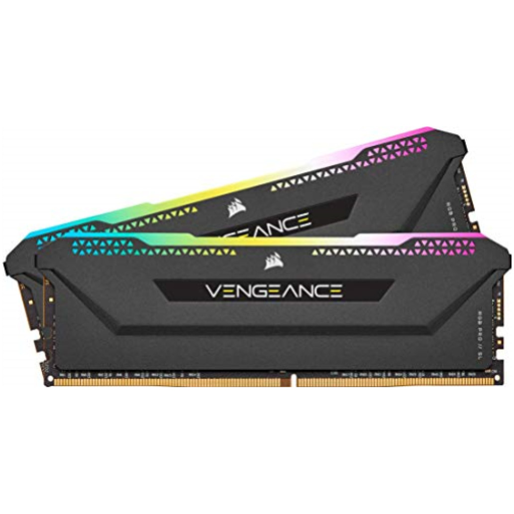 DDR4 16GB 3200MHz CL16 KIT (2x 8GB) Corsair RGB Vengeance PRO 1,35V črna (CMH16GX4M2Z3200C16)