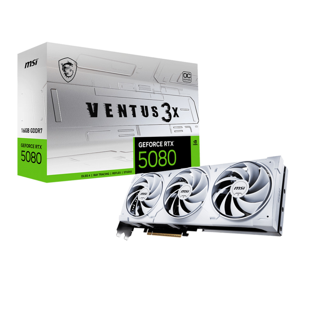 Grafična kartica nVidia RTX5080 MSI Ventus 3X OC - 16GB GDDR7 (V531-062R)