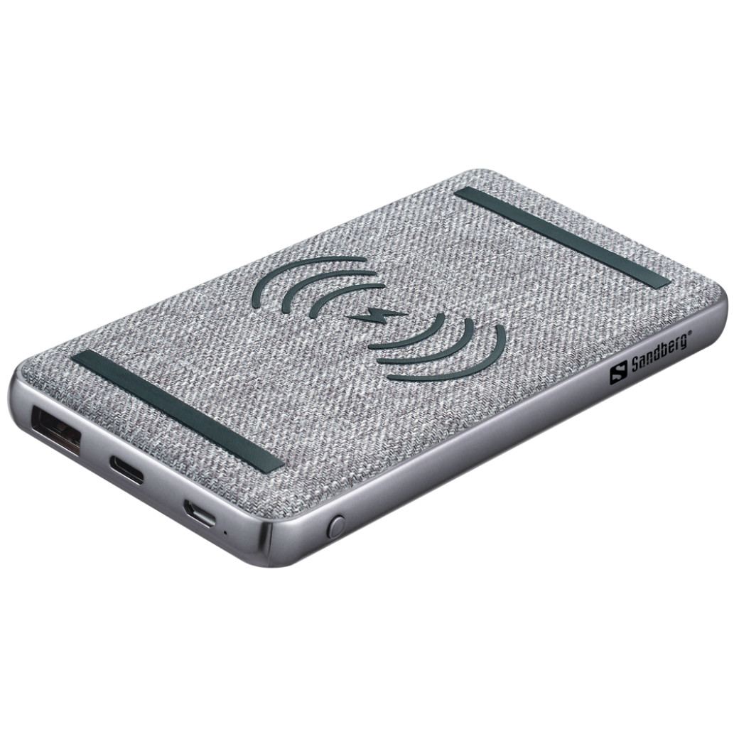 Prenosa baterija Sandberg Powerbank 10000 mAh PD 20W + QI Wireless (420-61)