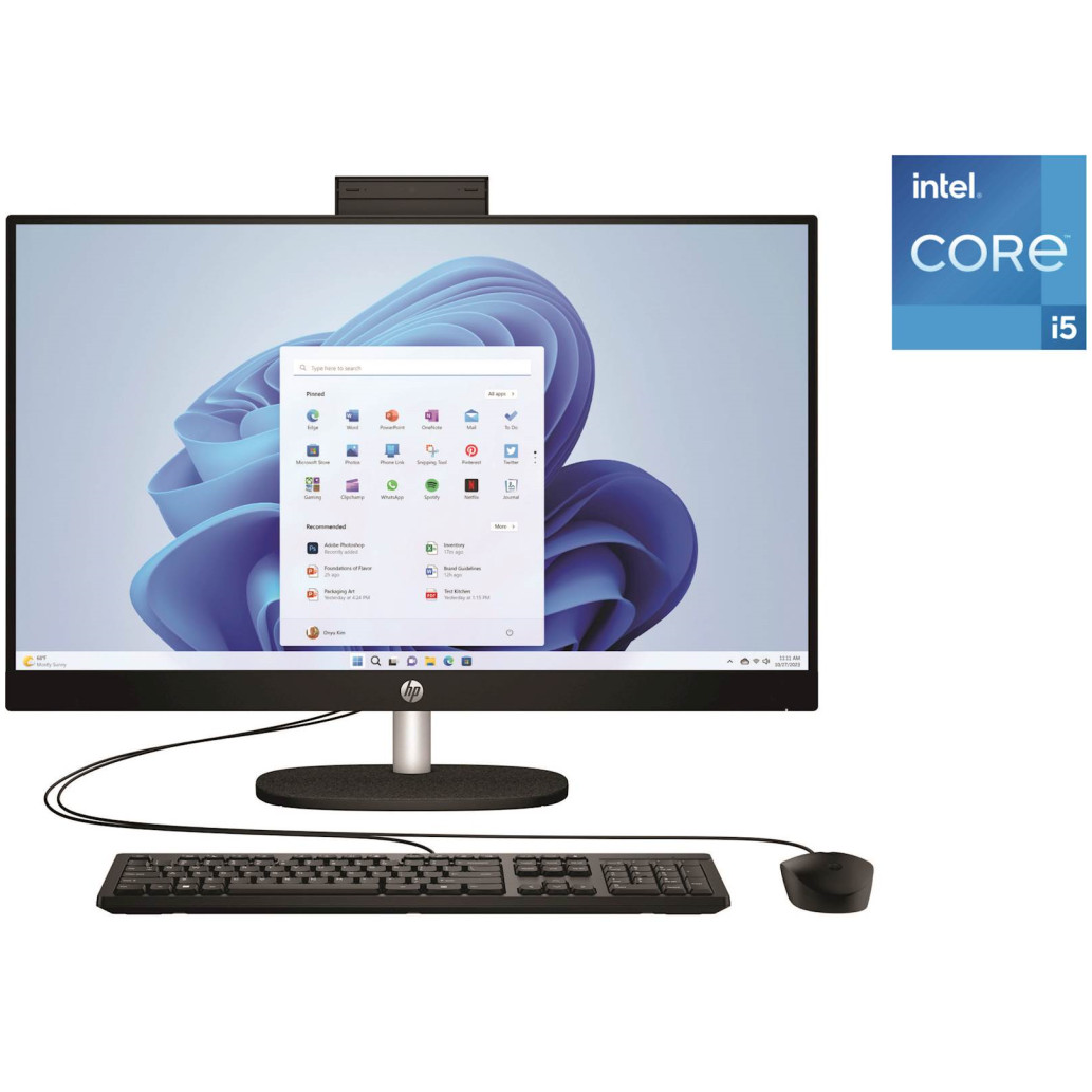 Računalnik AIO HP 68,6 cm 27,0" 1920x1080 27-cr0041ny i5-1335U/16GB /512GB/Intel Iris XE HDMI /90W-92%/Win11Home (9R7Z4EA#BED)