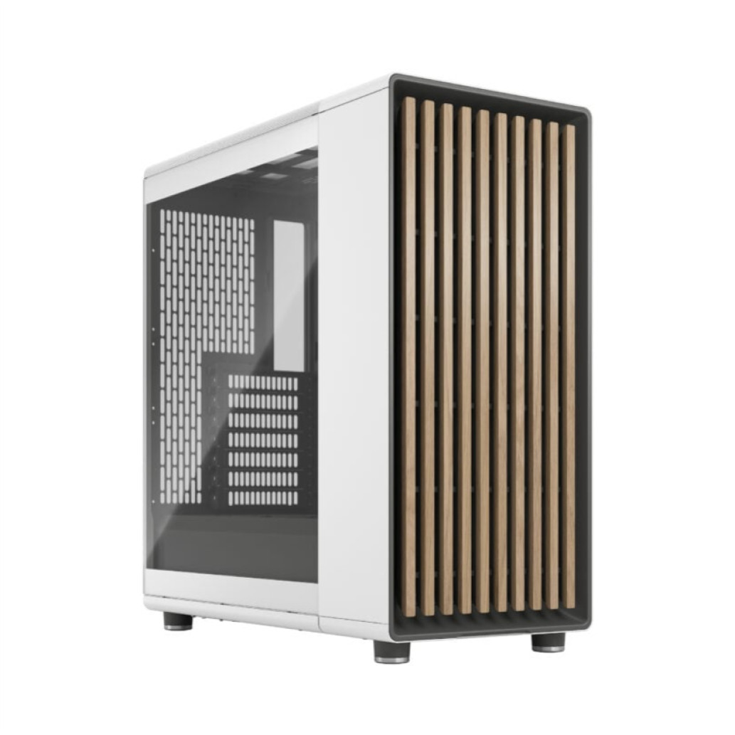 Ohišje Fractal Design North Chalk (steklena stranica) MidiATX - bela