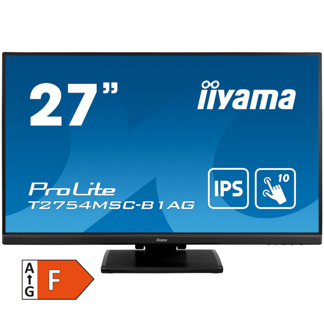 Monitor touch Iiyama 68,6 cm (27,0") T2754MSC-B1AG 1920x1080 POS IPS 4ms VGA HDMI 2xUSB3.0 Zvočniki  ProLite interaktivni monitor