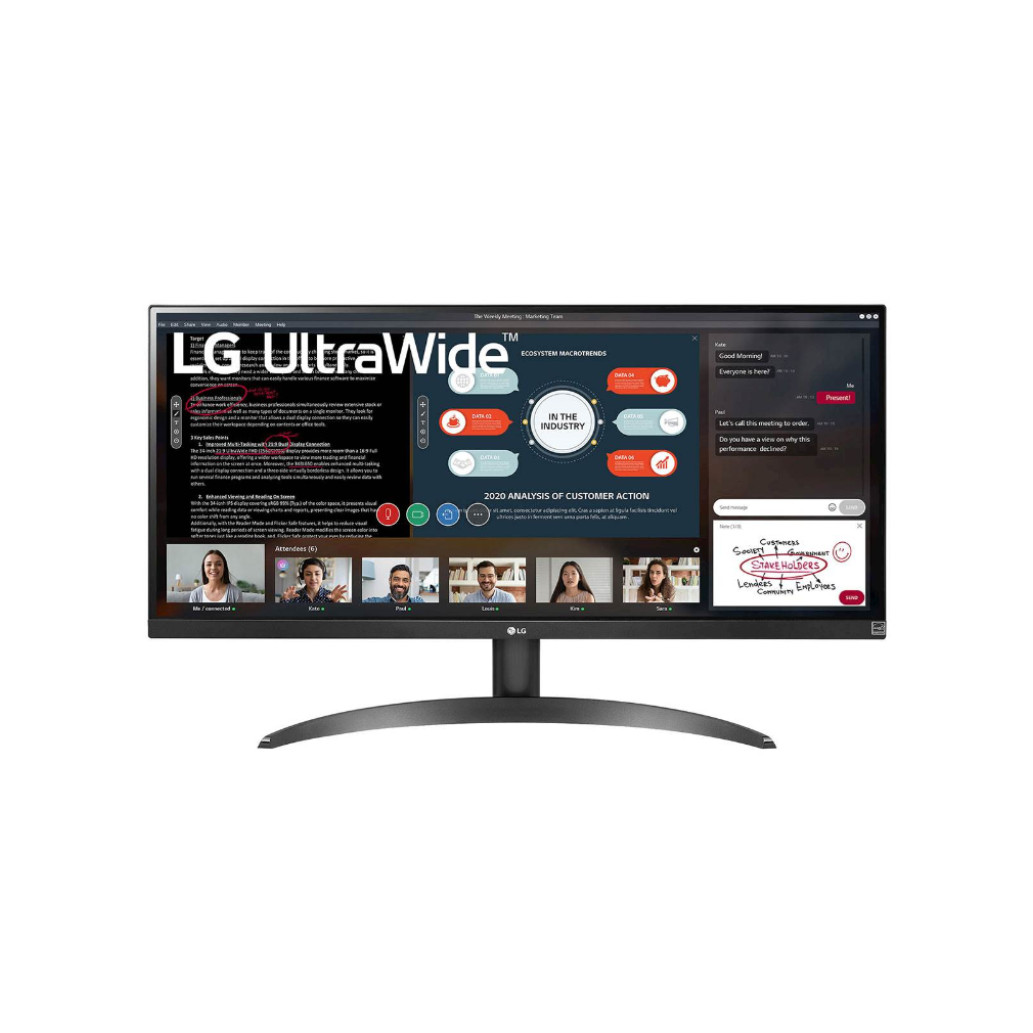 Monitor LG 73,7 cm (29,0") 29WP500-B 2560x1080 75Hz IPS 5ms 2xHDMI  sRGB99% FreeSync HDR10