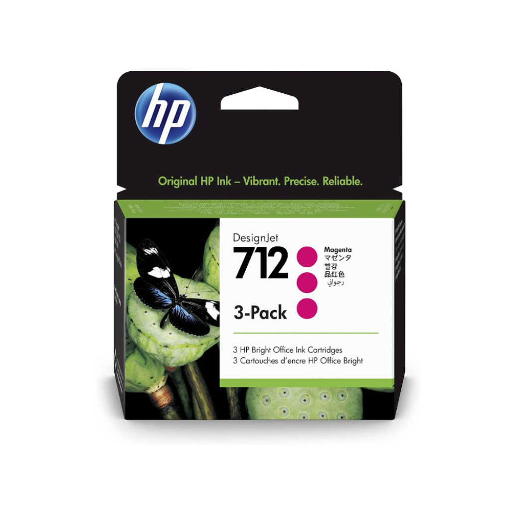 KART HP 712 MAGENTA 3-Pack za DesignJet Studio, T210, T230, T250, T630, T650