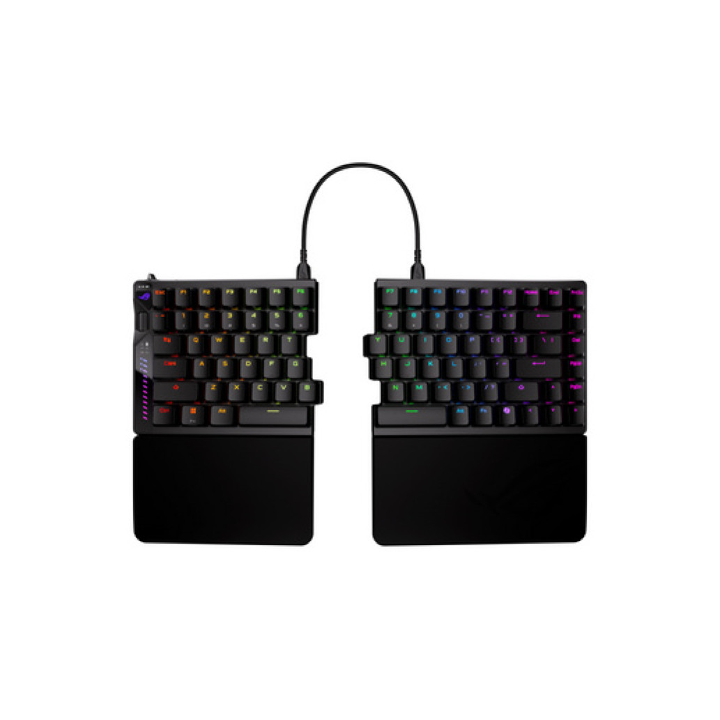 Gaming Tipkovnica Žična USB-C/A Asus ROG Falcata HFX V2 Analog US | črna RGB (90MP043H-BKUA20)