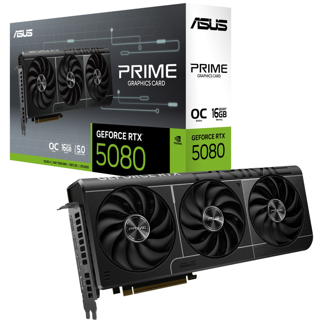 Grafična kartica nVidia RTX5080 Asus Prime OC Edition - 16GB GDDR7 (90YV0LX0-M0NA00)