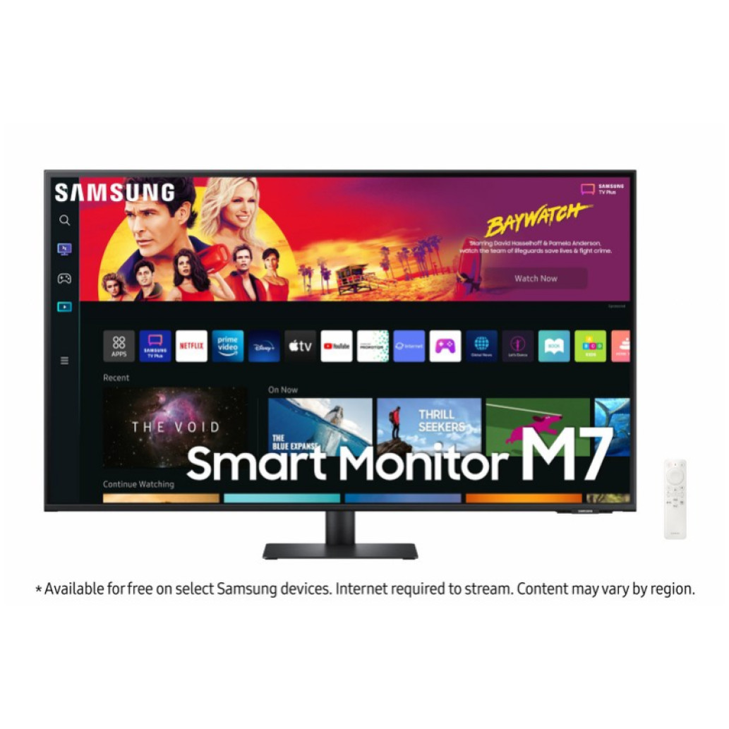 Monitor Samsung 109,2 cm (43,0") S43BM700UP 3840x2160 Smart TV Tizen VA 4ms 2xHDMI USB-C 2xUSB2.0 Zvočniki 2x5W  BT WiFi 2xUSB2.0 HDR10 Smart M7 Daljinec