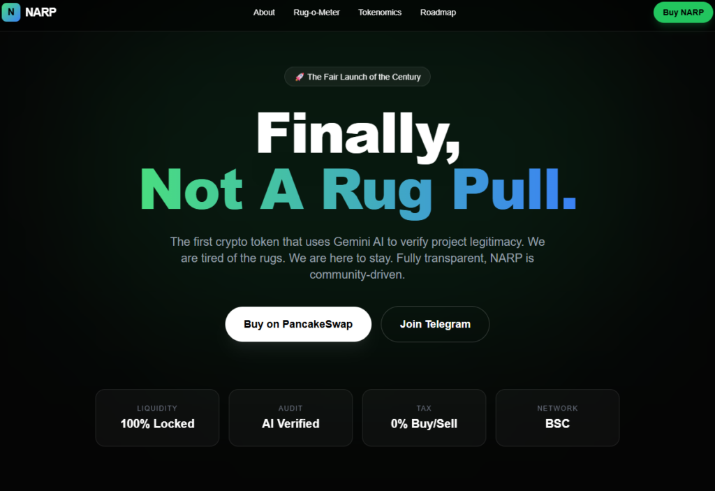 Not A Rug Pull crypto token